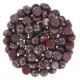 Czech 2-hole Cabochon beads 6mm Opaque Red Picasso